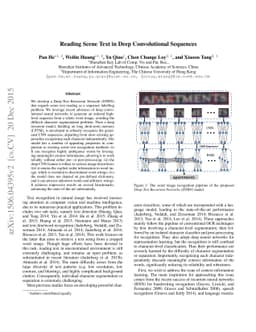 Reading Scene Text in Deep Convolutional Sequences