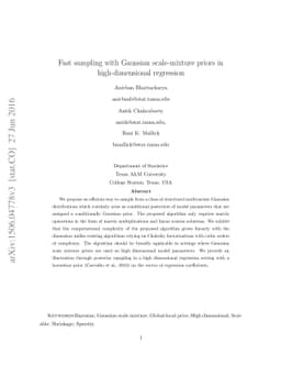 Fast sampling with Gaussian scale-mixture priors in high-dimensional
  regression