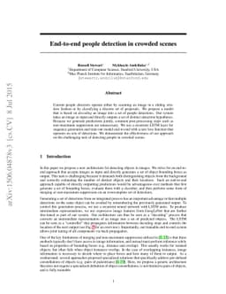End-to-end people detection in crowded scenes