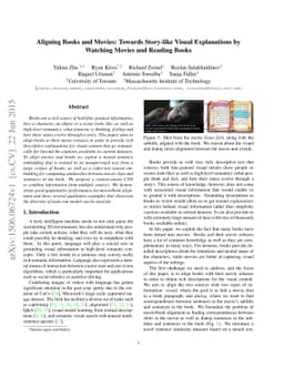 Aligning Books and Movies: Towards Story-like Visual Explanations by
  Watching Movies and Reading Books