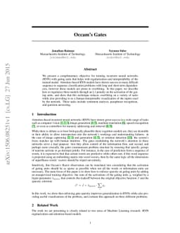 Occam's Gates