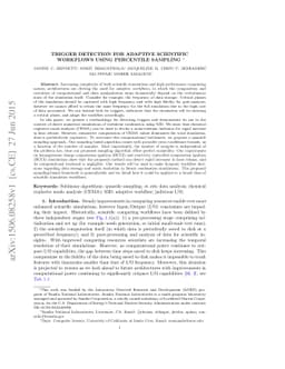 Trigger detection for adaptive scientific workflows using percentile
  sampling
