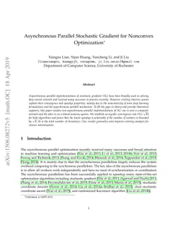 Asynchronous Parallel Stochastic Gradient for Nonconvex Optimization