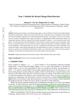 Scan $B$-Statistic for Kernel Change-Point Detection