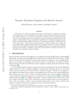 Dynamic Topological Mapping with Biobotic Swarms