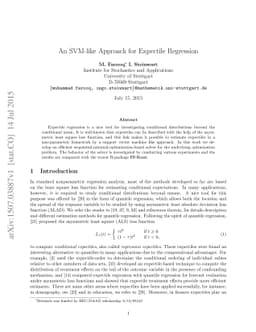 An SVM-like Approach for Expectile Regression