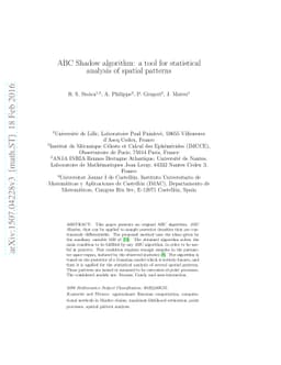 ABC Shadow algorithm: a tool for statistical analysis of spatial
  patterns