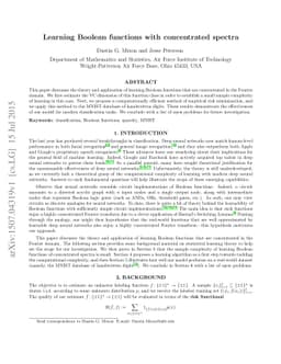Learning Boolean functions with concentrated spectra