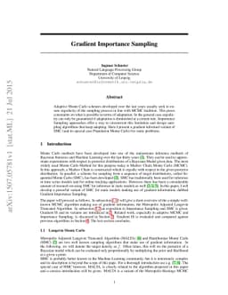 Gradient Importance Sampling