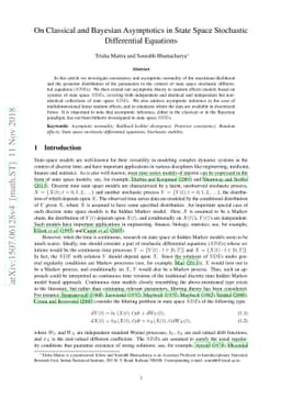 On Classical and Bayesian Asymptotics in State Space Stochastic
  Differential Equations