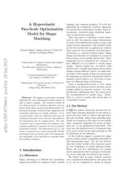 A Hyperelastic Two-Scale Optimization Model for Shape Matching