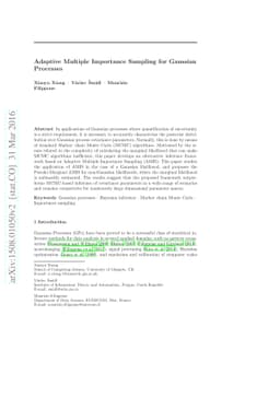 Adaptive Multiple Importance Sampling for Gaussian Processes