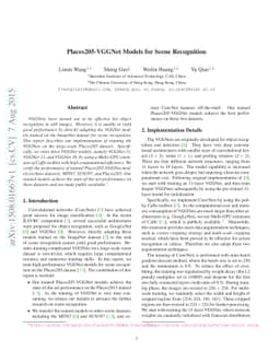 Places205-VGGNet Models for Scene Recognition