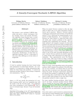 A Linearly-Convergent Stochastic L-BFGS Algorithm