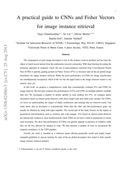 A Practical Guide to CNNs and Fisher Vectors for Image Instance
  Retrieval