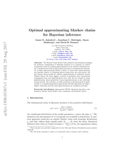 Optimal approximating Markov chains for Bayesian inference