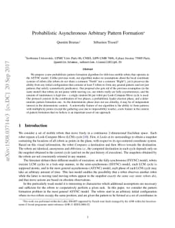 Probabilistic Asynchronous Arbitrary Pattern Formation
