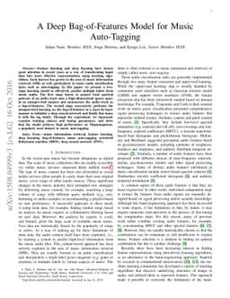 A Deep Bag-of-Features Model for Music Auto-Tagging