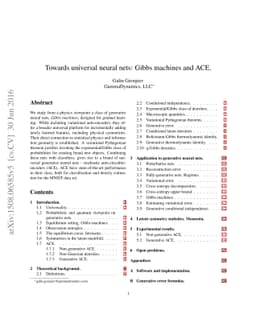 Towards universal neural nets: Gibbs machines and ACE