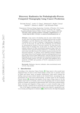 Discovery Radiomics for Pathologically-Proven Computed Tomography Lung
  Cancer Prediction