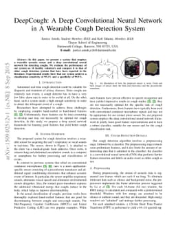 DeepCough: A Deep Convolutional Neural Network in A Wearable Cough
  Detection System