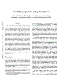 Semantic Image Segmentation via Deep Parsing Network