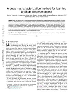 A deep matrix factorization method for learning attribute
  representations