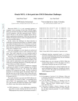 Oracle MCG: A first peek into COCO Detection Challenges