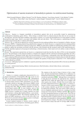 Optimization of anemia treatment in hemodialysis patients via
  reinforcement learning