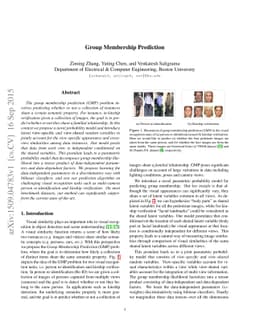 Group Membership Prediction