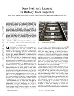 Deep Multi-task Learning for Railway Track Inspection