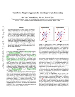 TransA: An Adaptive Approach for Knowledge Graph Embedding