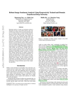 Robust Image Sentiment Analysis Using Progressively Trained and Domain
  Transferred Deep Networks