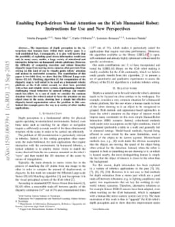 Enabling Depth-driven Visual Attention on the iCub Humanoid Robot:
  Instructions for Use and New Perspectives