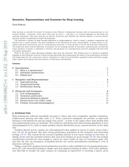 Semantics, Representations and Grammars for Deep Learning