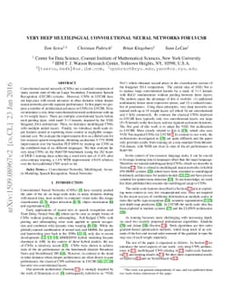 Very Deep Multilingual Convolutional Neural Networks for LVCSR