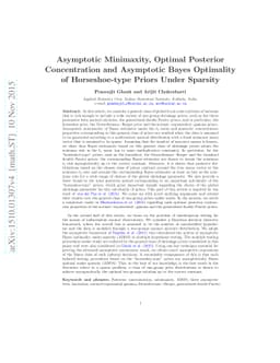 Asymptotic Minimaxity, Optimal Posterior Concentration and Asymptotic
  Bayes Optimality of Horseshoe-type Priors Under Sparsity