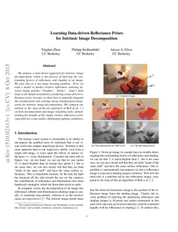 Learning Data-driven Reflectance Priors for Intrinsic Image
  Decomposition