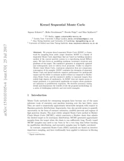 Kernel Sequential Monte Carlo