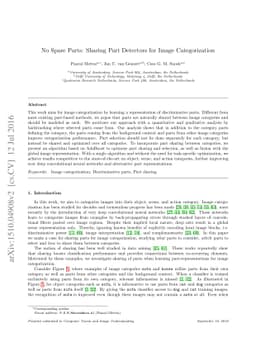 No Spare Parts: Sharing Part Detectors for Image Categorization