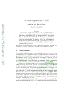 On the Computability of AIXI