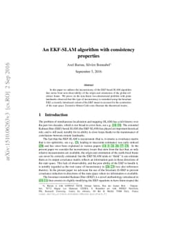 An EKF-SLAM algorithm with consistency properties