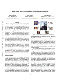 Some like it hot - visual guidance for preference prediction