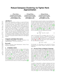Robust Subspace Clustering via Tighter Rank Approximation
