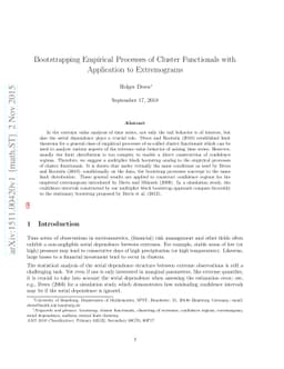 Bootstrapping Empirical Processes of Cluster Functionals with
  Application to Extremograms