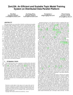 ZenLDA: An Efficient and Scalable Topic Model Training System on
  Distributed Data-Parallel Platform
