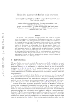 Mean-field inference of Hawkes point processes
