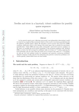 Needles and straw in a haystack: robust confidence for possibly sparse
  sequences