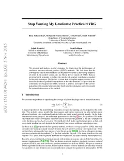Stop Wasting My Gradients: Practical SVRG