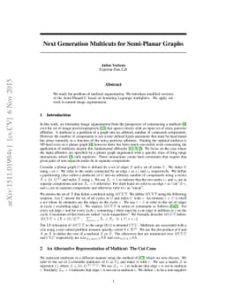Next Generation Multicuts for Semi-Planar Graphs